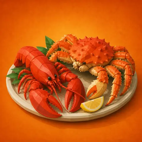 Лобстер, королевский краб